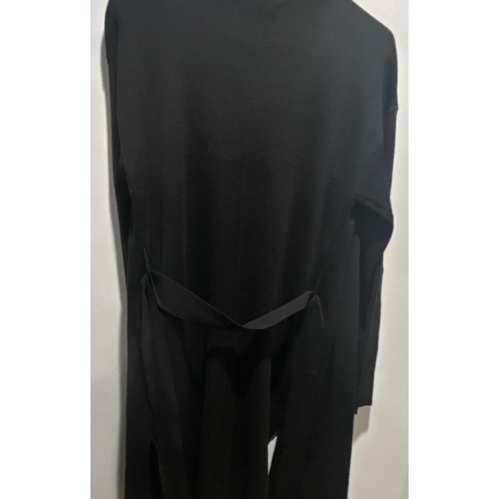 Love, Tave Black Long Open Collared Lightweight Jacket Women's Size M - Picture 4 of 4